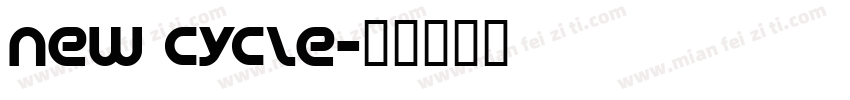 new cycle字体转换
